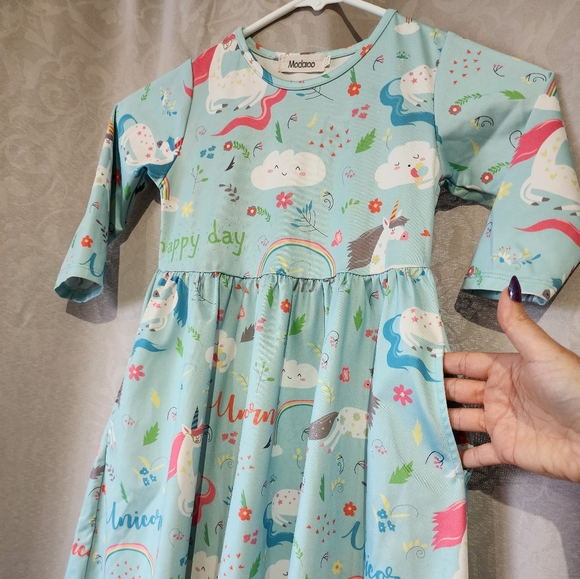 Unicorn Long Sleeve Dress - Picture 8 of 8